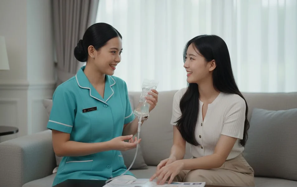 Doctor reviews and recommends infusion